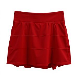 Lululemon Red Pace Rival Mid-Rice Skirt 10 Long